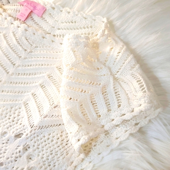 Lilly Pulitzer ✦ Adabelle Crochet Fringe Dress ✦ White Cotton XS EUC Resort Chic - Picture 11 of 17
